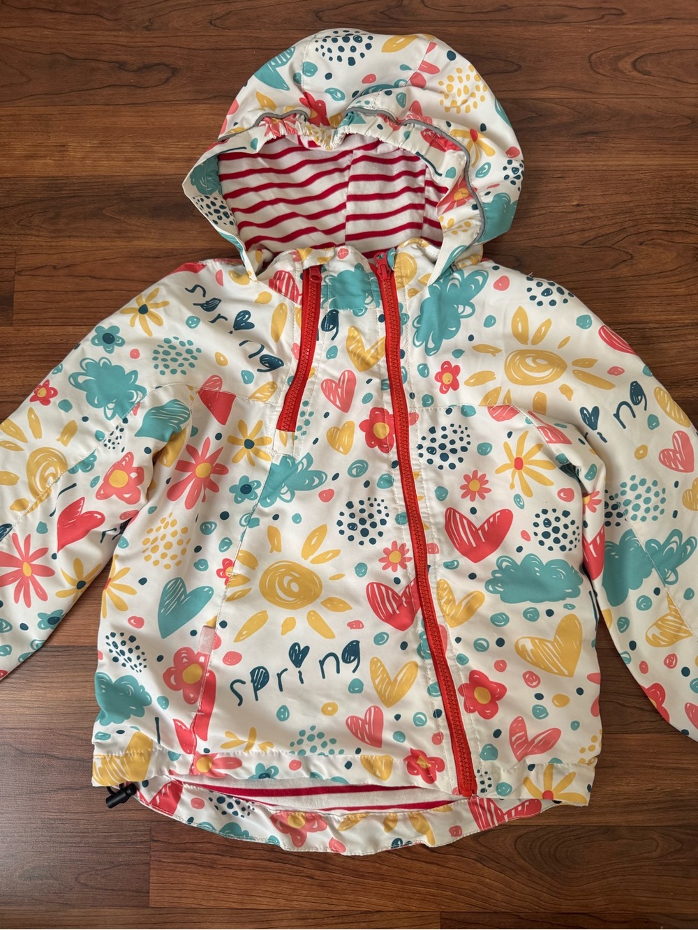 Meanbear | Girls' Spring Hooded Rain Jacket